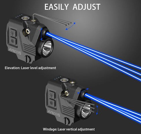 مسدس ضوء الليزر البصر بندقية ضوء 420 لومينز LED Picatinny ويفر السكك الحديدية مع الشحن المغناطيسي الإفراج السريع ستروب وظيفة ضوء الليزر التحرير والسرد لمسدسات Airsoft مسدس بندقية in Kuwait