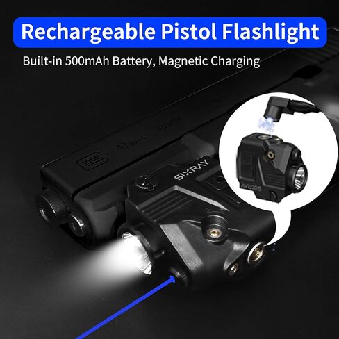 مسدس ضوء الليزر البصر بندقية ضوء 420 لومينز LED Picatinny ويفر السكك الحديدية مع الشحن المغناطيسي الإفراج السريع ستروب وظيفة ضوء الليزر التحرير والسرد لمسدسات Airsoft مسدس بندقية in Kuwait