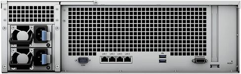 خادم Synology RackStation RS2821RP+ NAS مع وحدة المعالجة المركزية Ryzen 2.2 جيجا هرتز، وذاكرة 32 جيجا بايت، ومساحة تخزين HDD 352 تيرابايت، و4 منافذ LAN بسرعة 1 جيجابت، وطاقة زائدة، وحزمة نظام تشغيل DSM مع مجموعة السكك الحديدية in Saudi Arabia