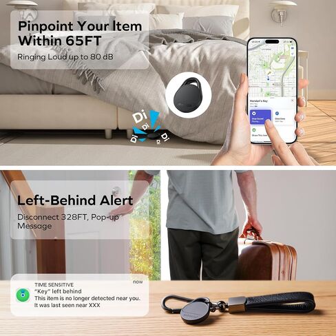 4 عبوات من علامات Momax Air Tracker، [معتمد من Apple MFi]، جهاز تعقب بلوتوث ببطارية قابلة للاستبدال متوافق مع Apple Find My (iOS فقط)، ملصقات DIY، علامة ذكية للبحث عن العناصر للمفاتيح والمحفظة والأمتعة in Saudi Arabia