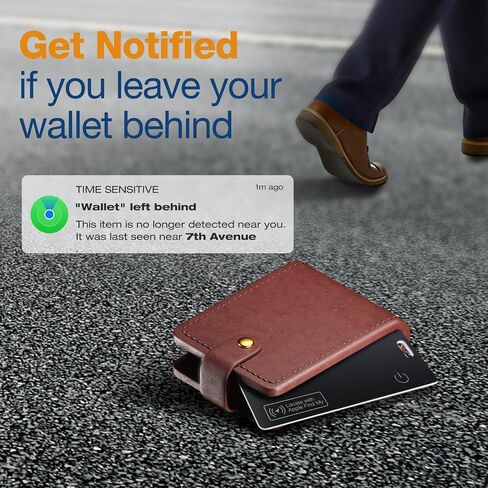 بطاقة تعقب محفظة Airtag معتمدة من Apple MFi، 0.06 بوصة، حزمة واحدة رفيعة - علامات تتبع ذكية قابلة لإعادة الشحن IP68 مقاومة للماء، تعمل مع Apple Find My، محدد موقع عناصر Bluetooth للمفاتيح والمحفظة والأمتعة (iOS فقط) in Saudi Arabia