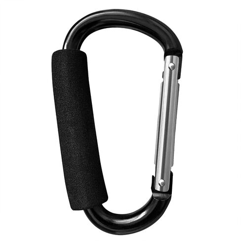 Large Aluminum Carabiner, Heavy-Duty Stroller Hooks for Hanging Bags and Shopping – Durable Multi-Purpose Carabiner Clips for Camping, Hiking, Travel, Outdoor Accessories in Kuwait