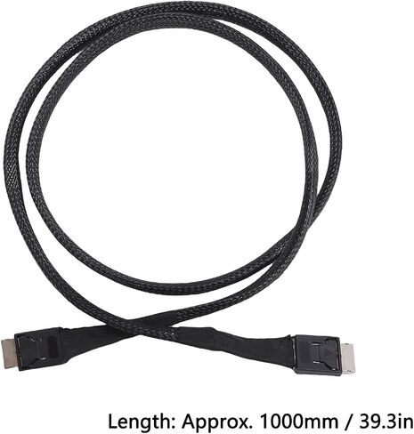 Bewinner SFF-8611 4i to SFF-8611 4i Data Active Cable, PCIe Gen4 x4 64Gbps 39.3in for Oculink eGPU, with Nylon Jacket, Nylon Material in Saudi Arabia