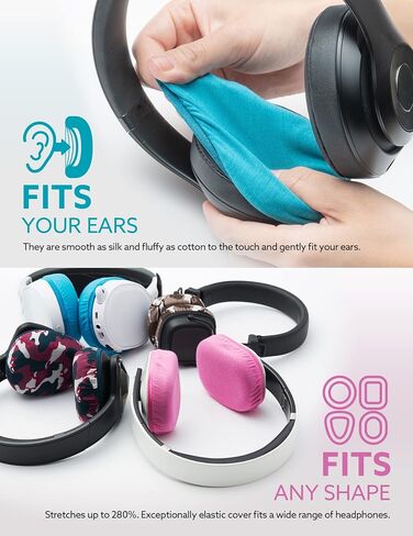 Mimimamo Super Stretch Headphone Cover L Size (Black) in Saudi Arabia