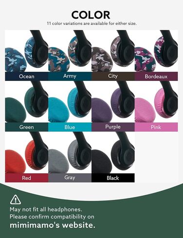 Mimimamo Super Stretch Headphone Cover L Size (Black) in Saudi Arabia