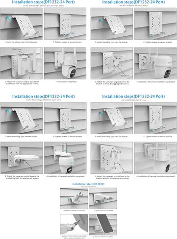حامل جانبي من الفينيل العالمي لـ AOSU SolarCam D1 SE/Lite/Max، ANSQUE (GU01/SA01)، eufy Solocam S340/E30/S330/ E330، SEHMUA، Reolink، TP-Link Tapo، Cinnado B6 كاميرات الأمان (أبيض) in Saudi Arabia