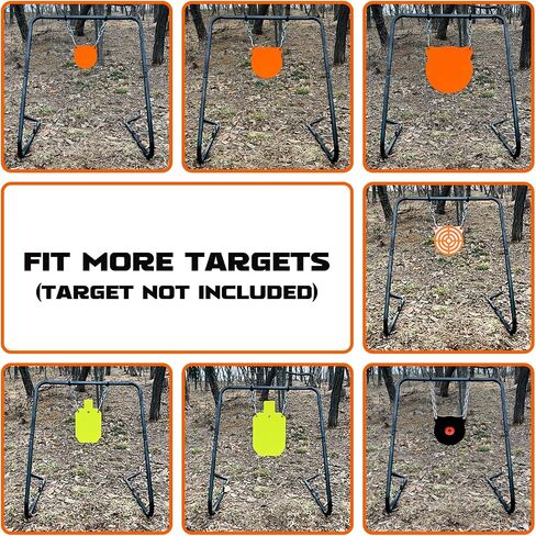 Highwild Complete AR500 Steel Targets System Steel Shooting Stand with Chain Mounting Kit - Optional Combination with 3/8 Inch Thick Target for Outdoor Range and Shooting Practice in Saudi Arabia