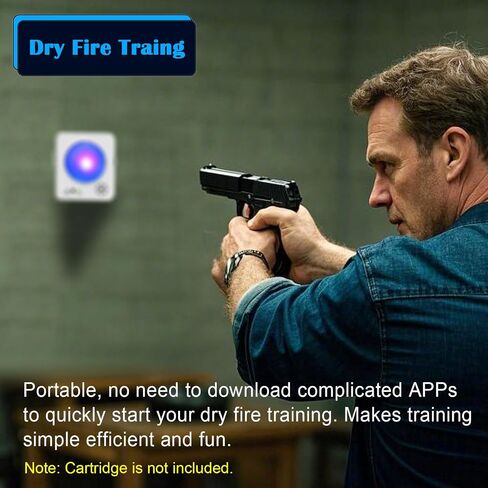 4th Generation Dry Fire Laser Target Training System with Steel Plate Sound and Immediate Flash Feedback (S01) for 9mm/380/22lr/223 in Saudi Arabia