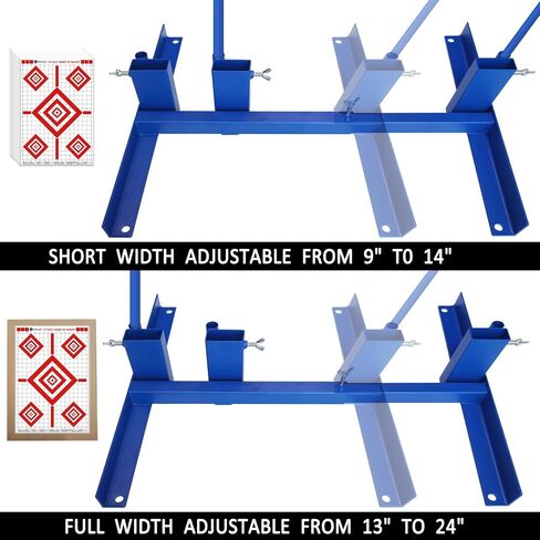 Atflbox Shooting Target Stand with 10pcs 17x25 Inch Sight in Paper Targets, Durable Paper Target Holder with Stable Adjustable Base for Cardboard Silhouette, H Shape, IPSC, IDPA Practice in Saudi Arabia
