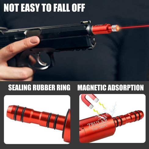 2nd 2-in-1 Laser Training Cartridge for Cal .22lr/9mm/38spl- for Dry Fire Laser Training Cartridge, for Shooting Training Practice & Sight Calibration,USB-C Rechargeable Feature in Kuwait