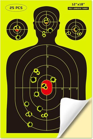 Targets for Shooting Range, 12" x 18", Self-Adhesive Paper Targets for Shooting with Timely Feedback for Gun Rifle Pistol Indoor Outdoor in Saudi Arabia