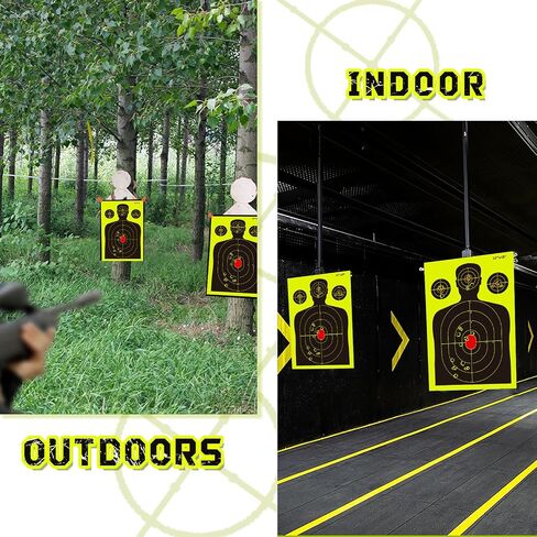 Targets for Shooting Range, 12" x 18", Self-Adhesive Paper Targets for Shooting with Timely Feedback for Gun Rifle Pistol Indoor Outdoor in Saudi Arabia