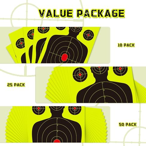 Targets for Shooting Range, 12" x 18", Self-Adhesive Paper Targets for Shooting with Timely Feedback for Gun Rifle Pistol Indoor Outdoor in Saudi Arabia