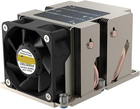 LGA3647-2U-R83 Cooler 240W for LGA 3647 Narrow Type Radiator 2U Heat Sink 4 Heat Pipe Side Blow Cooling Fan in Saudi Arabia