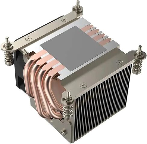 مبرد وحدة المعالجة المركزية لوحدة المعالجة المركزية LGA 2011 نوع مربع 2U LGA2011-R64 180 واط بالوعة الحرارة المبردة بالهواء 4 مروحة تبريد أنابيب الحرارة in Saudi Arabia