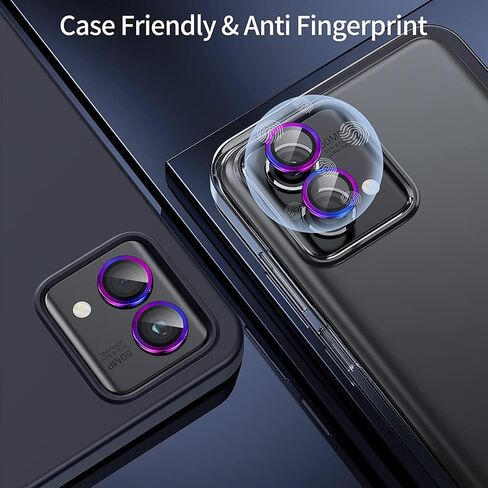 واقيات عدسات الكاميرا Motorola Moto G Stylus 2024، غطاء كاميرا زجاجي مقوى رفيع للغاية ومقاوم للخدش مع حواف من الألومنيوم، غطاء عدسة معدني فردي، اللون in Kuwait