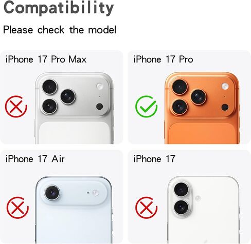 واقي عدسة الكاميرا Cavdycidy Bling Diamond متوافق مع iPhone 17 Pro، غطاء كاميرا معدني لامع، عدسة زجاجية مقواة 9H شاشة كاملة وواقي حجر الراين اللامع in Kuwait