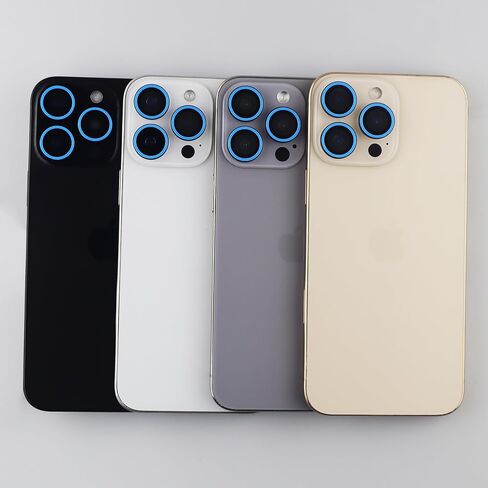 Luminous Camera Lens Protector for iPhone 16 Pro / 16 Pro Max Metal Ring Tempered Glass Glow in The Dark Lens Cover (3PCS) (Green, for iPhone 16 Pro/16 Pro Max) in Saudi Arabia
