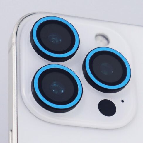 Luminous Camera Lens Protector for iPhone 16 Pro / 16 Pro Max Metal Ring Tempered Glass Glow in The Dark Lens Cover (3PCS) (Green, for iPhone 16 Pro/16 Pro Max) in Saudi Arabia