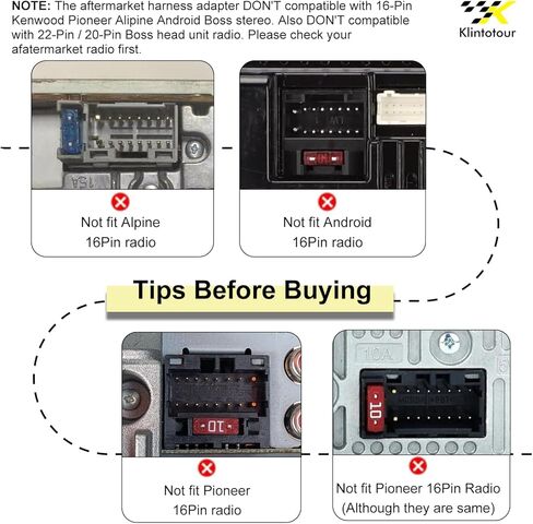 Radio Wiring Harness Connector Compatible with Sony 16-Pin Stereos, Aftermarket Power and Speaker Wire Plug for CDX DSX/DXS MEX WX Series, Fits CDXGT57UPW DSXM80 DXSM5511BT MEXN4300BT WX920BT in Saudi Arabia
