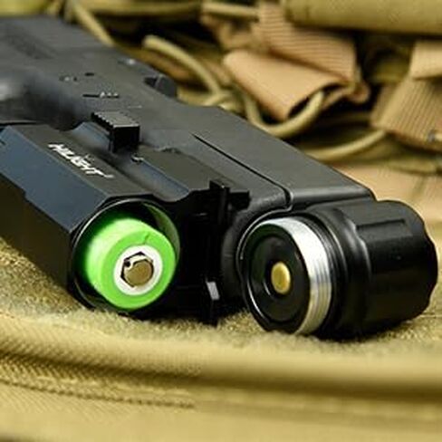 HiLight P10S 500 Lumen Pistol LED Strobe Flashlight مع Weaver Quick Release لسلسلة Glock، Sig Sauer، Smith & Wesson، Springfield، Beretta، Ruger، و Heckler & Koch، إلخ. in Saudi Arabia