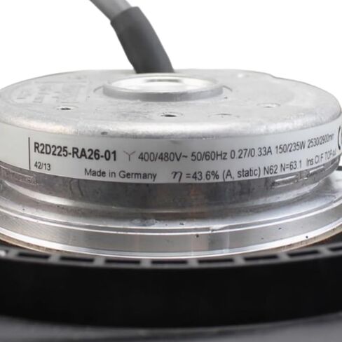 R2D225-RA26-01 400/480 فولت 0.27/0.33 أمبير 150/235 وات 2530/2900 دورة في الدقيقة مروحة تبريد 225 مم in Kuwait