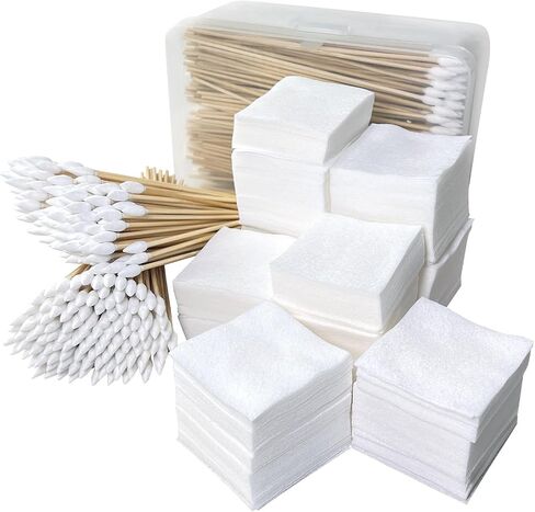 Guyuyii 2" Gun Cleaning Patches & 6" Pointed Cotton Swabs with Storage Box in Kuwait