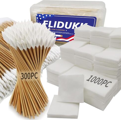 Universal Gun Cleaning Supplies -All in One Gun CLP Oil+ Lint Free Gun Cleaning Patches+ 6" Pointed Gun Swab,Gun Cleaning Kits Lubrication for 9mm and All Caliber of Firearms -Choose Your Set in Saudi Arabia