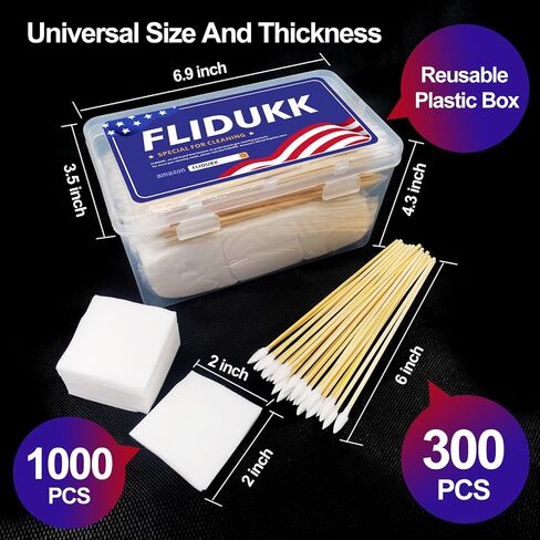 Universal Gun Cleaning Supplies -All in One Gun CLP Oil+ Lint Free Gun Cleaning Patches+ 6" Pointed Gun Swab,Gun Cleaning Kits Lubrication for 9mm and All Caliber of Firearms -Choose Your Set in Saudi Arabia