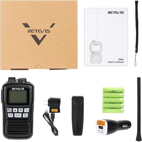 راديو Retevis RA26 البحري المحمول، راديو القارب العائم، IP67 غاطس، منفذ USB صغير، شاشة LCD بإضاءة خلفية، طقس NOAA، راديو بحري محمول in Kuwait