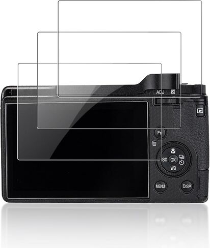 واقي شاشة Ricoh GR IV - عبوتان من فيلم الزجاج المقوى للعرض، صلابة 9H، مضاد للخدش، وضوح عالي الدقة، خالي من الفقاعات، مقاوم لبصمات الأصابع in Kuwait
