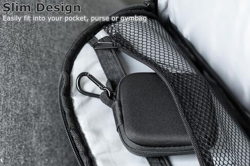 Ginsco Mini-Portable Hard Shell Earbuds Case for Apple EarPods/Samsung Galaxy Wired Earbuds, Headphones USB-C Wired Ear Buds, Travel Case with Carabiner for Earphones Earplugs in Saudi Arabia