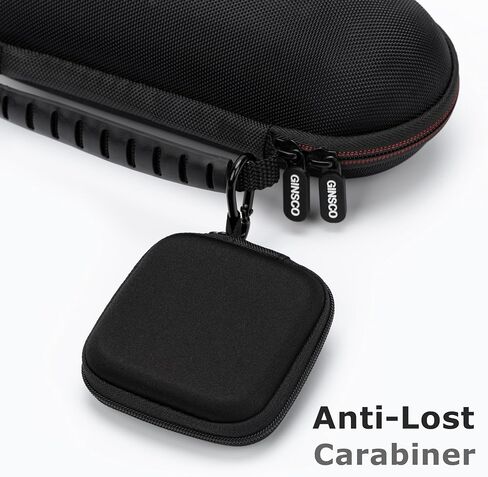 Ginsco Mini-Portable Hard Shell Earbuds Case for Apple EarPods/Samsung Galaxy Wired Earbuds, Headphones USB-C Wired Ear Buds, Travel Case with Carabiner for Earphones Earplugs in Saudi Arabia