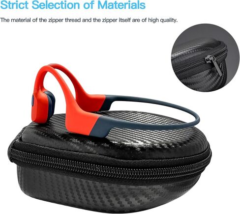 Compatible for Shokz Case,Hard Travel Bag Compatible for Aftershokz Aeropex AS800,Shokz OpenRun Pro,OpenSwim,OpenSwim Pro,OpenRun,OpenRun Mini,OpenComm Bone Conduction Headphones in Saudi Arabia