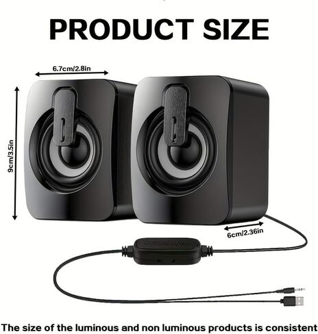 Computer Speakers PC Sound Box USB Wired Microphone for Desktop Computer in Saudi Arabia
