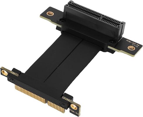 VBESTLIFE PCIe 4.0 X4 Riser Cable for M.2, WiFi, Firewire, USB, Sound Cards, etc, 90 Flexible GPU Graphics Card Extension Cable (10cm) in Saudi Arabia