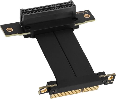 VBESTLIFE PCIe 4.0 X4 Riser Cable for M.2, WiFi, Firewire, USB, Sound Cards, etc, 90 Flexible GPU Graphics Card Extension Cable (10cm) in Saudi Arabia