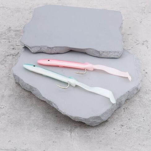 10 قطعة 4.2 جرام 12 سنتيمتر مختلط اللون Sandeel السحر مناسبة لباس سمك القد بولوك البحر in Kuwait