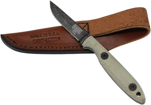 سكاكين ESEE كودي روين CR2.5 سكين صيد وتخييم ثابت مع غمد جلدي (أكسيد أسود) in Kuwait