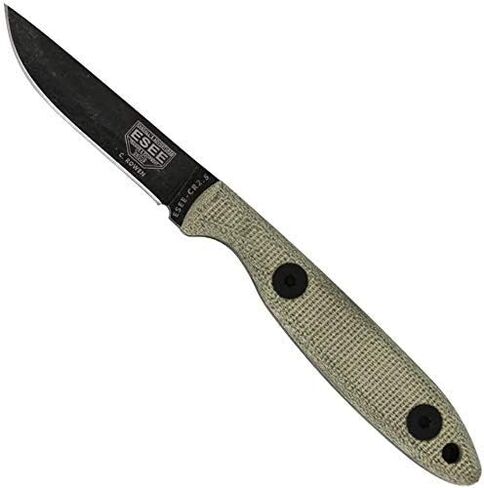 سكاكين ESEE كودي روين CR2.5 سكين صيد وتخييم ثابت مع غمد جلدي (أكسيد أسود) in Kuwait