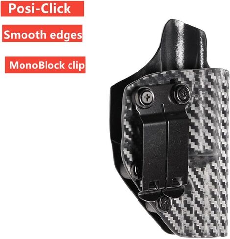 Kydex IWB Holster for Glock G19 G43X Taurus G2C G3C Canik TP9 Elite SC Inside Waistband Concealed Carry Monoblock Metal Belt Clip in Saudi Arabia