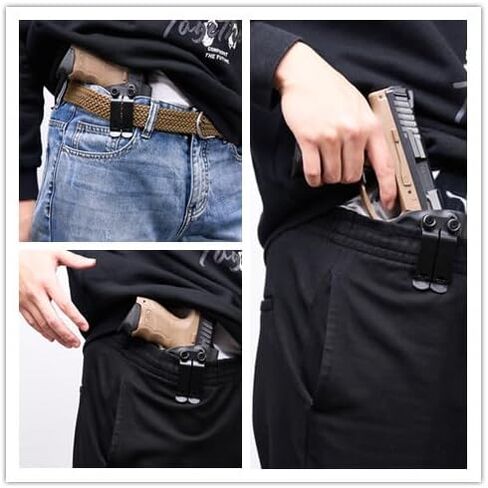 Kydex IWB Holster for Glock G19 G43X Taurus G2C G3C Canik TP9 Elite SC Inside Waistband Concealed Carry Monoblock Metal Belt Clip in Saudi Arabia