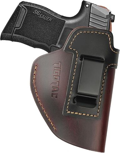 حافظة جلدية IWB لـ Glock 17 19 42 43 43X Taurus G2C G3 G3C & M&P Shield 9 مم EZ تناسب Sig P365 P230 & LCP/LC9S/Security 9 & Hellcat XDS in Saudi Arabia