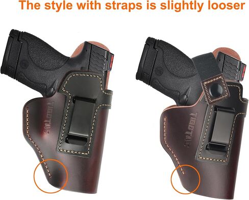 حافظة جلدية IWB لـ Glock 17 19 42 43 43X Taurus G2C G3 G3C & M&P Shield 9 مم EZ تناسب Sig P365 P230 & LCP/LC9S/Security 9 & Hellcat XDS in Saudi Arabia