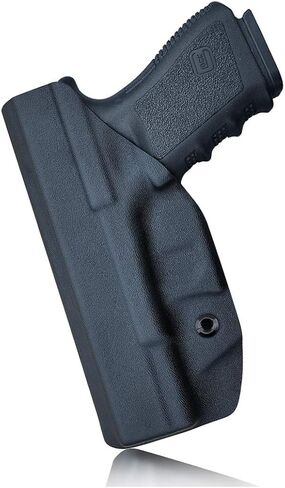 POLE.CRAFT IWB Kydex Holster يناسب: Glock 19 19X 25 44 45 (Gen 1-5) & Glock 23 32 (Gen 3-4) مسدس - حزام خصر داخلي مخفي - غطاء زر ماج - مدخل موسع - بدون تآكل، بدون اهتزاز in Kuwait