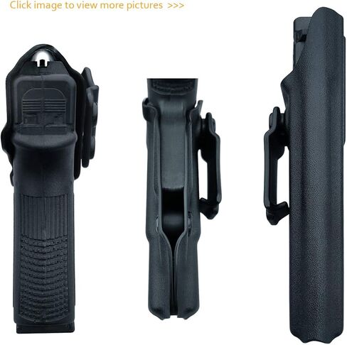 POLE.CRAFT IWB Kydex Holster يناسب: Glock 19 19X 25 44 45 (Gen 1-5) & Glock 23 32 (Gen 3-4) مسدس - حزام خصر داخلي مخفي - غطاء زر ماج - مدخل موسع - بدون تآكل، بدون اهتزاز in Kuwait