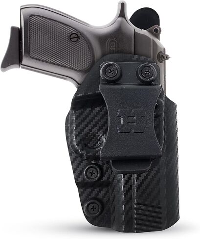Iwb Kydex Holster يناسب Bersa Thunder 380 حمل مخفي بواسطة Houston Gun Holsters - مبطن من الداخل للاحتفاظ القوي والحماية - مشبك من البلاستيك المقوى - خفيف الوزن in Kuwait