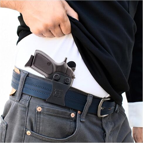 Iwb Kydex Holster يناسب Bersa Thunder 380 حمل مخفي بواسطة Houston Gun Holsters - مبطن من الداخل للاحتفاظ القوي والحماية - مشبك من البلاستيك المقوى - خفيف الوزن in Kuwait