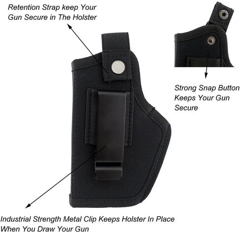 IWB/OWB Concealed Carry Pistol Holsters, Right/Left Hand Gun Holder Man/Woman Fits Glock Gun Holster for Pistols in Saudi Arabia