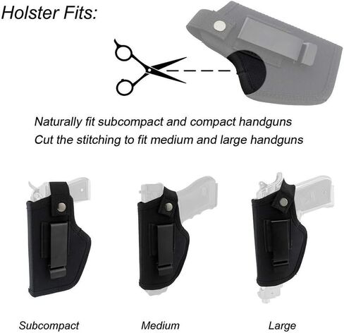 IWB/OWB Concealed Carry Pistol Holsters, Right/Left Hand Gun Holder Man/Woman Fits Glock Gun Holster for Pistols in Saudi Arabia